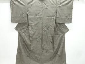 寺院風景模様織出し本場泥大島紬着物（9マルキ）